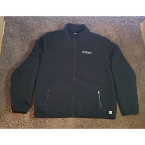 Marine Layer Corbett Quilted Full Zip Jacket Mens XL Embroidered Black Preppy‎
